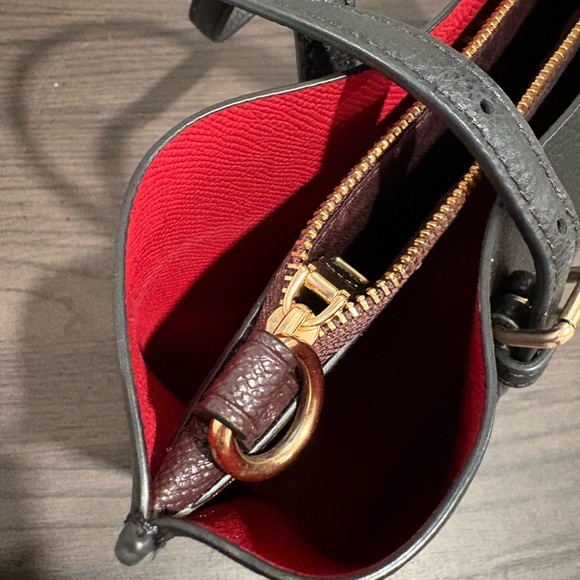 Coach Black Leather Mollie Tote 25 - Picture 7 of 10